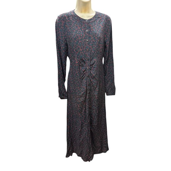 Faherty Emmalyn Floral Ling Sleeve Dress NWT Size Small - Picture 1 of 4